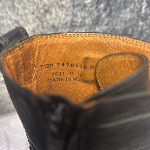 Frye black leather buckle motorcycle boots - Picture 7 of 7